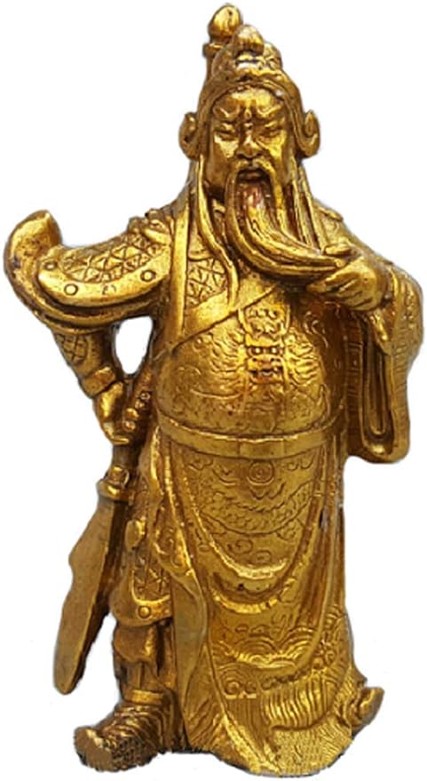 mkki Feng Shui Warlord Hero Guan Gong/Guan Yu/Kwan Kung/Kuan Gong Statue Car Dashboard Decoration, Attract Wealth and Good Luck