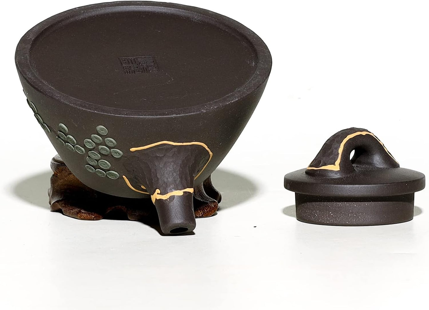 SILINE Zisha Tea Pot - Bawang Shipiao 6.2 Oz,Chinese Genuine Yixing Clay HandmadeTeapot with Filter,Infuser Kung Fu Loose Leaf Tea Maker Set