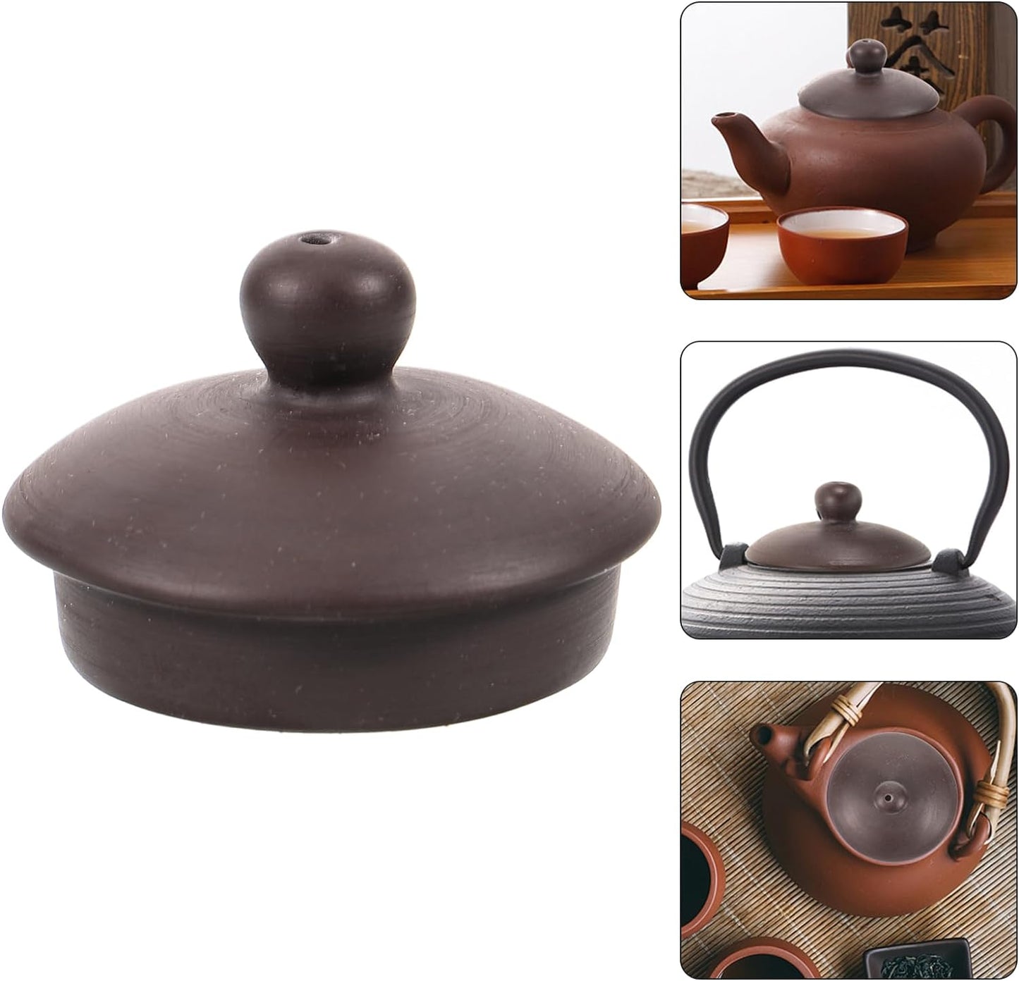 BCOATH Purple Clay Teapot Lid Universal Teapot Lid Chinese Mug Lid Zisha Clay Pot Water Kettle Cover Traditonal Chinese Tea Pot Water Kettle Lid Chinese Teapot Tea Pot Lid Japan Repair