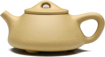 SILINE Zisha Tea Pot,Chinese Real Yixing Clay Handmade Teapot 10.6 Oz,Brew Kung Fu Loose Leaf Tea Maker