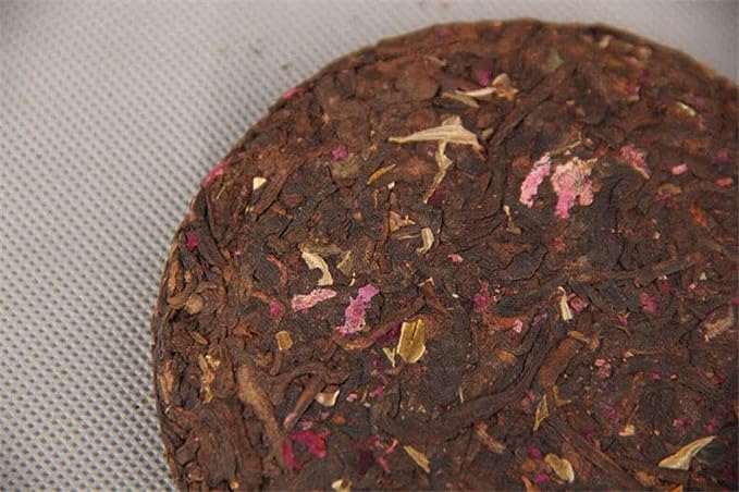 Pu-erh Tea Cake 100g Rose Flavor Beauty Cooked Puer Tea Green Food Black Tea