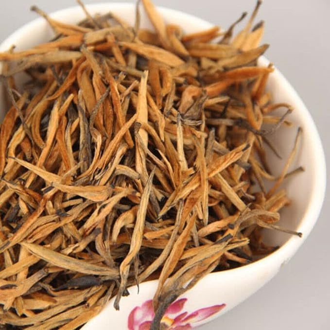 Yunnan Single Bud Black Tea Needle Dian Hong Tea Refined Leaf Tea Healthy Drink (250g)