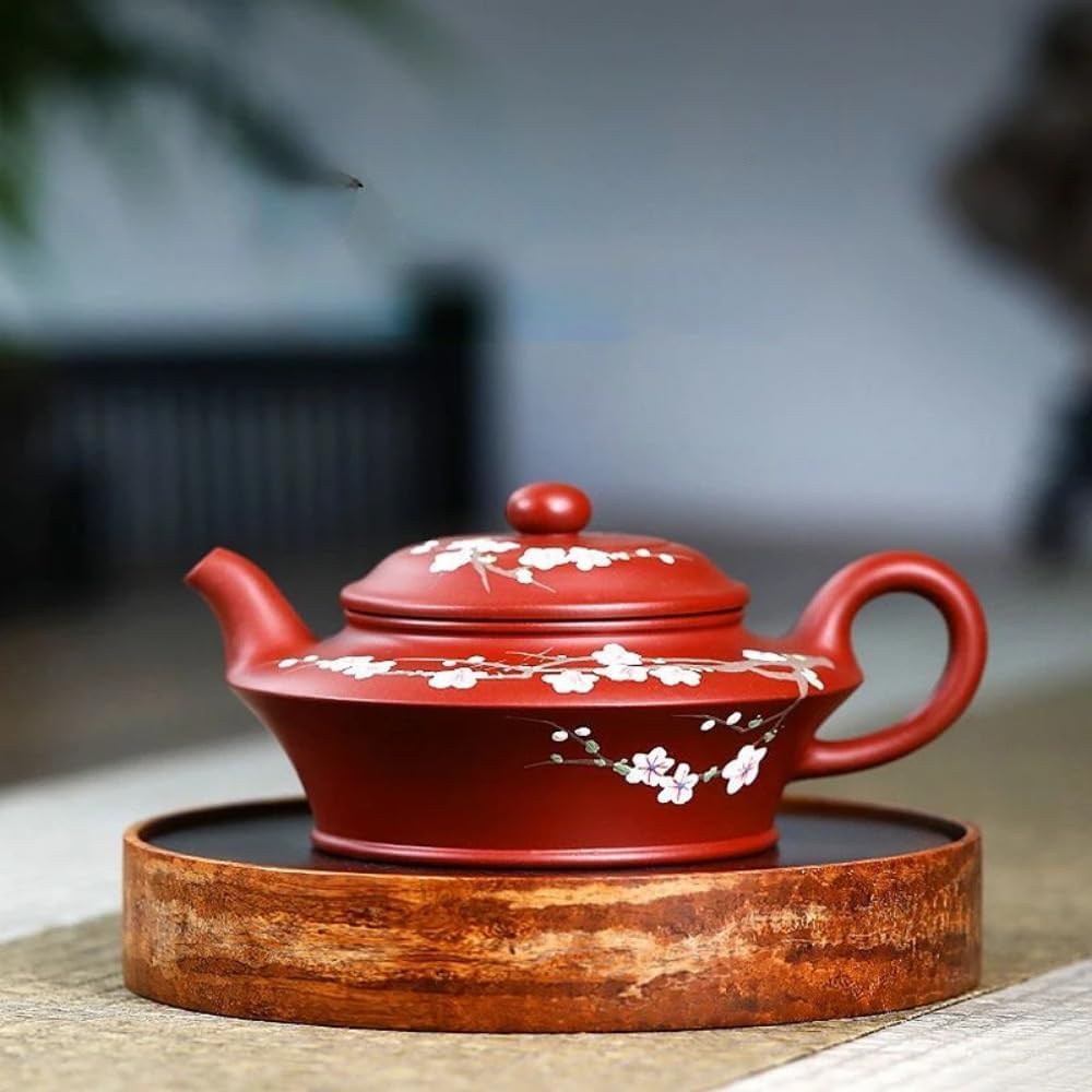 240ml Purple Clay Teapot Small Capacity Flower Authentic Tea Pot Chinese Zisha Tea Set