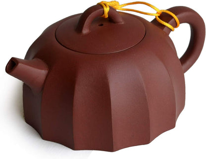 Teapot 9oz Chinese Yixing Handmade Zisha Clay Tea Soak Pot (A pot)