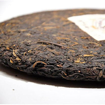 Ancient Tree Black Tea 2007 Yunnan Puerh Tea 7598 Ripe Pu-Erh Tea Cake Gift 357g