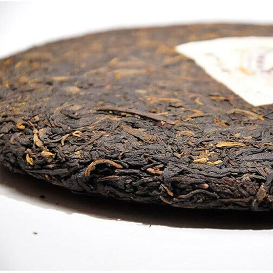 Ancient Tree Black Tea 2007 Yunnan Puerh Tea 7598 Ripe Pu-Erh Tea Cake Gift 357g