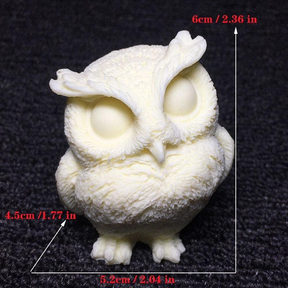 Statues for Home Decor Figurin Owl Mini Statue White Crafts Home Decoration Figurines Car Decoration Accessories Gift