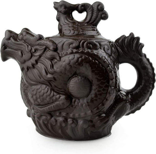 Teapot Chinese Yixing Dragon Phoenix Zisha Gongfu Tea Pots Zini for Loose Tea ( Size : 18oz )
