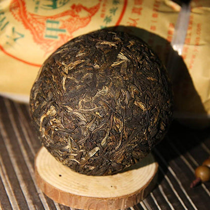 FullChea - 2010 Tulin Raw Puerh Tuocha - Pu Erh Tea Loose Leaf - Sheng Puerh From Yunnan - Aid Digestion (10.58oz/ 300g)