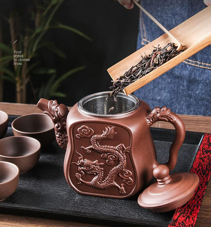 Chinese Yixing Handmade Purple Clay Teapots with Filter Ceramic Teapot Traditional Zisha Kungfu Tea Kettle A09