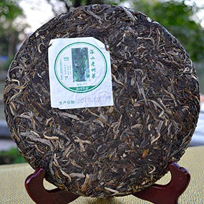 FullChea - 2017 Haiwan Raw Pu-erh Tea - Pu Erh Tea Loose Leaf - Sheng Puerh From Remote Mountain Old Tree - Increases Energy - 17.6oz/ 500g