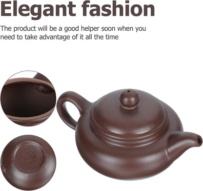 Chinese Purple Clay Tea Pot: Zisha Zi Ni Teapot for Loose Tea Home Kitchen Office Decoration Gift