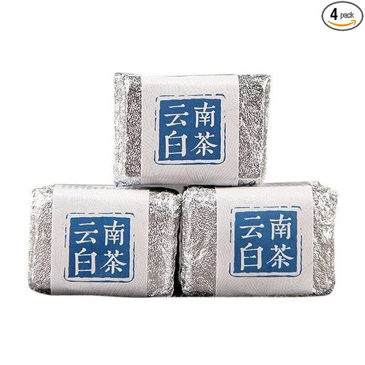 4 Pieces*5g/bag 100g Chinese White Tea Mini Yunnan Bai Cha Tea Small Cake (100g)