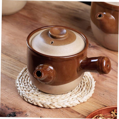 SWOOMEY Ceramic Soup Pot Chinese Medicine Cooker Japanese Donabe Stockpot Casserole Chinese Hot Pot Oven Pot Earthenware Pot Cookware Shabu Shabu Clay Chinese Medicine