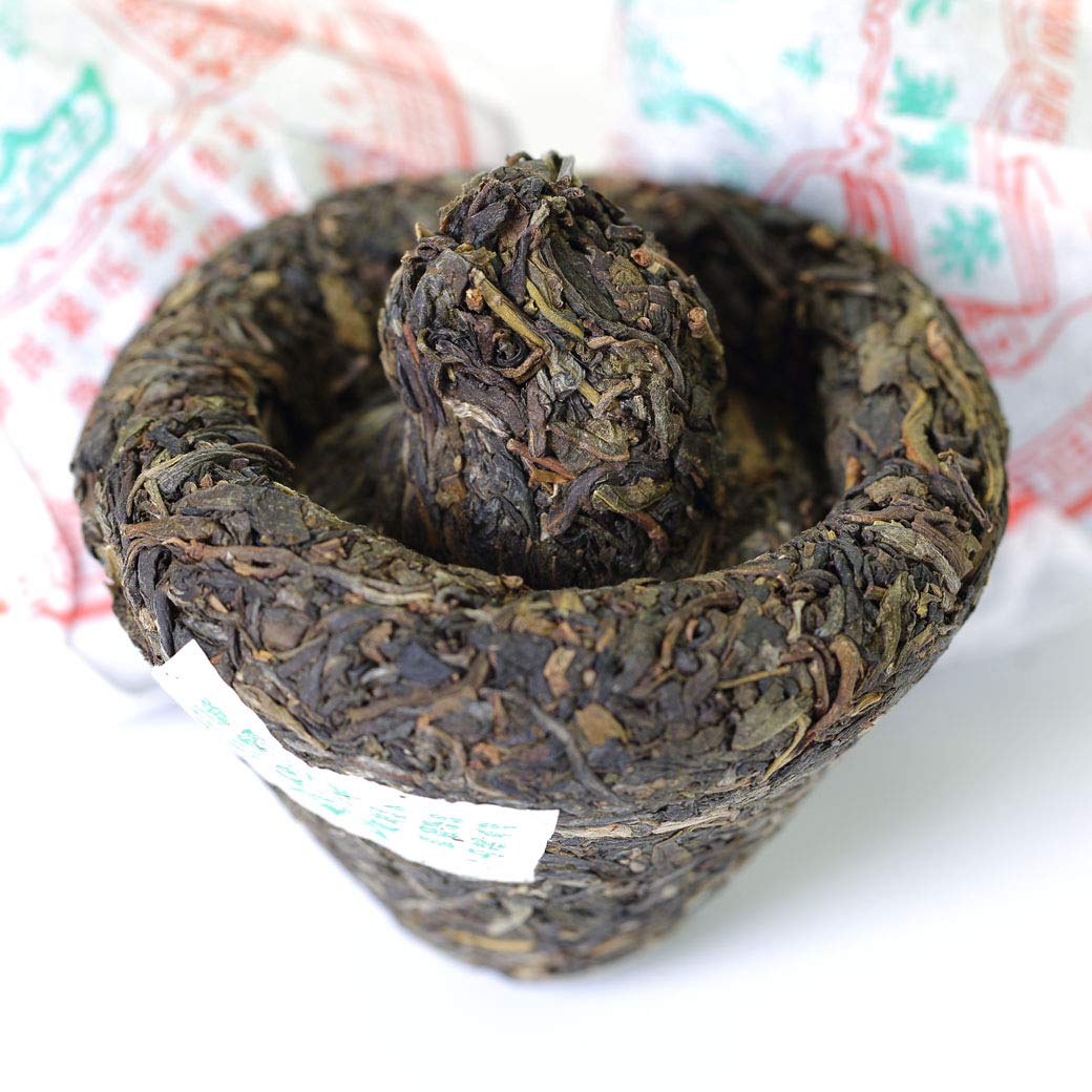 Puerh Tea Cake 250g / 8.8oz 2008 Year Raw Sheng Lucky Dragon Mushroom Shaped - Yunnan Pu-erh Pu erh Puer Pu'er Chinese Tea Cake Puerh Tuocha