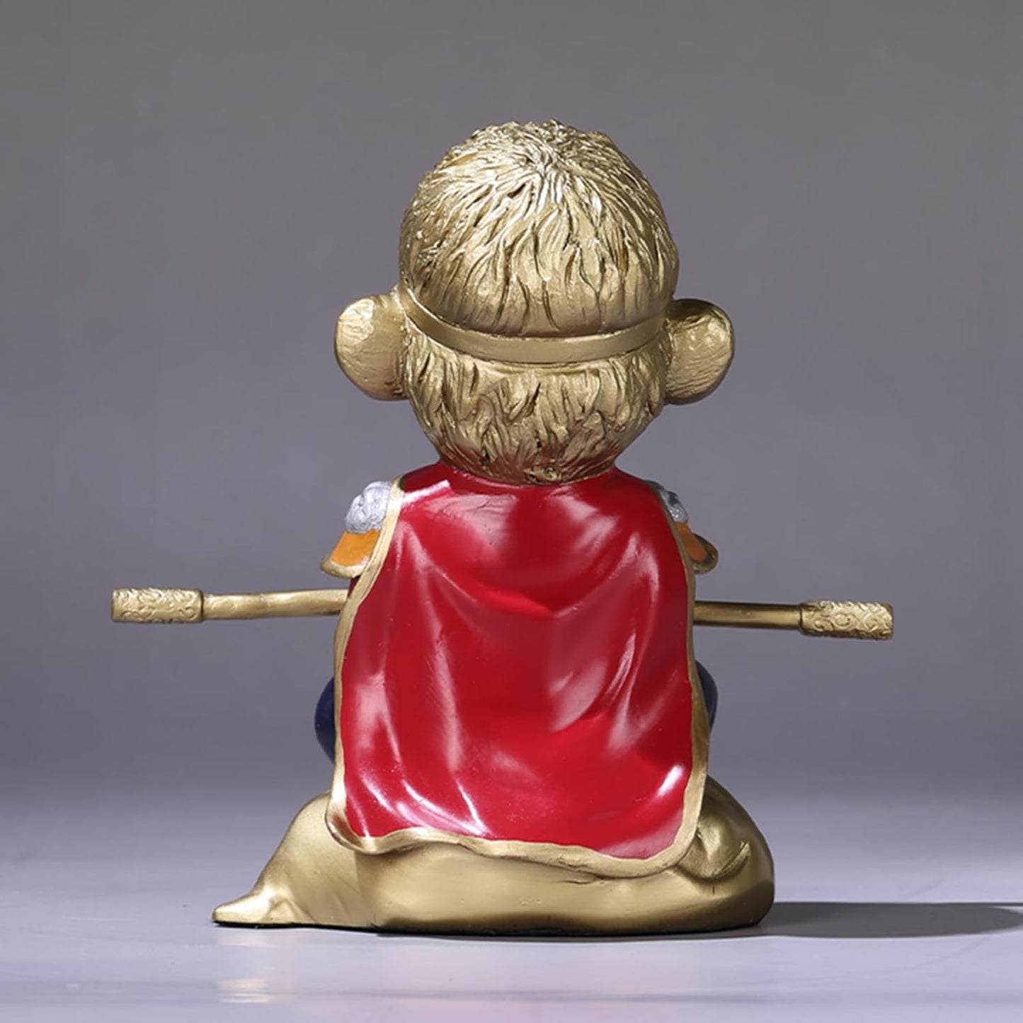 Brass Sun Wukong, Dou Sheng Buddha Decoration, Chinese Mythological Figures, Symbol of Bravery and Perseverance for Collectors, Budding Spiritualists, and Devout Buddhists (A)