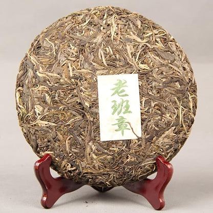 Cake Health Benefits Green Tea Natural Laobanzhang Ancient Tree Pu'er Tea 357g