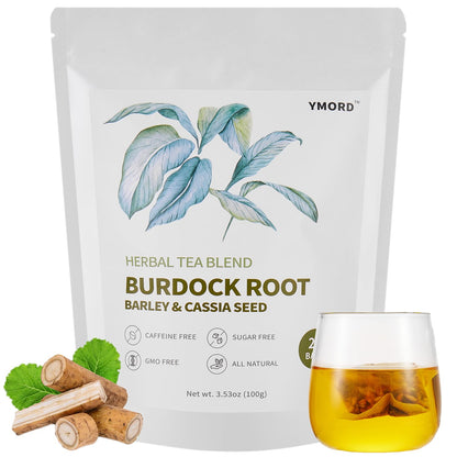 YMORD Chrysanthemum Cassia Seed Tea - Liver Cleanse Detox & Repair Tea with Burdock Root, Osmanthus, Goji Berries - Natural Healthy Herbal Tea Bags - 20 Count - Vegan, Sugar Free & Caffeine Free