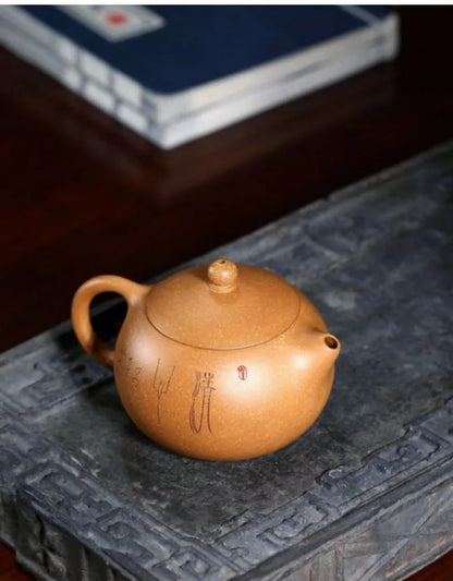 140ml Handmade Tea Pot Chinese Yixing Purple Clay Teapots Ball Hole Filter Kettle Zisha Tea Set