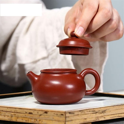 MIKMAX Teapot Zisha teapot handmade small capacity teapot raw ore Dahongpao teapot Zisha tea set