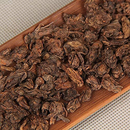 FullChea - 2018 Mini Chatou - Ripe Pu-erh Aged Black Tea - Pu Erh Tea Loose Leaf - Pu Erh From Yunnan - Health Tea (7.05oz / 200g)