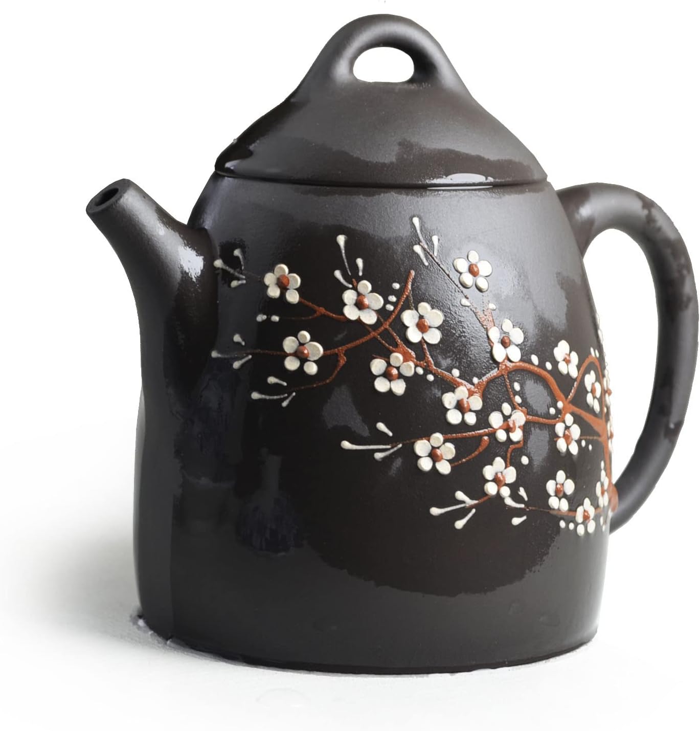 Teapot 240ml / 8oz Chinese Yixing Clay Genuine Black Qinquan Pot Infusers Loose Tea Blooming