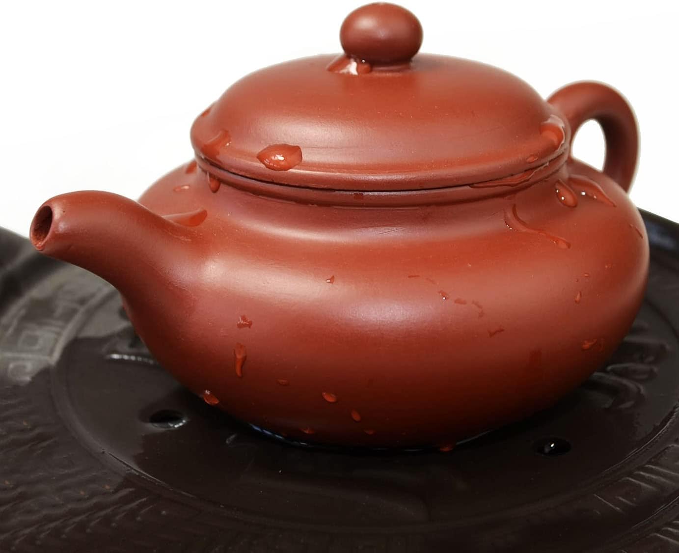 Teapot 8.6oz Chinese Yixing Genuine Clay Classics FangGu Pot Infusers Tea (Red Dahongpao)