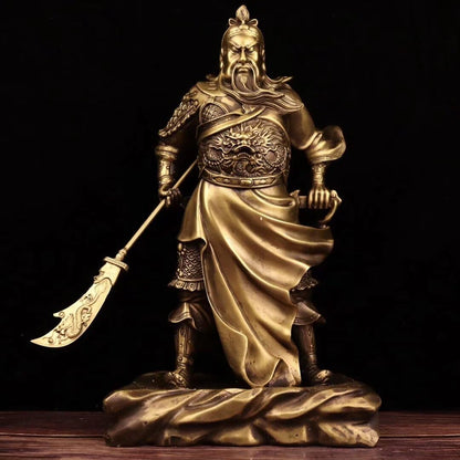 ZHONNA Guan Gong The God of Wealth Bronze Statue of Guan Yu The Chinese god of war attracts Wealth and feng Shui Gifts