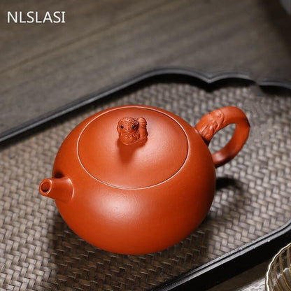 Zisha Xishi Teapot Handmade Raw Ore Teapot Famous Zisha Chinese Teapot