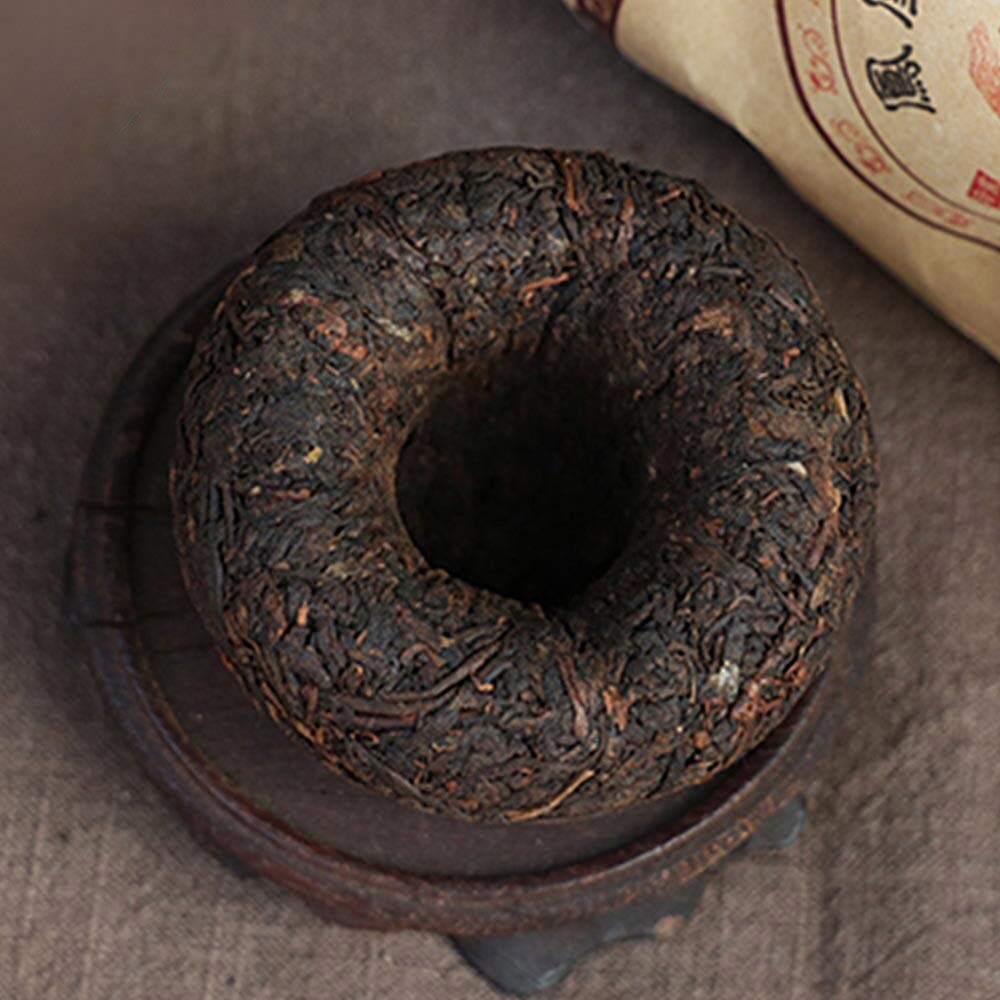 FullChea - 2019 Nanjian Shu Puerh - Pu Erh Tea Loose Leaf - Ripe Puerh Aged Black Tea - Weigh Loss Tea (3.52oz/ 100g)