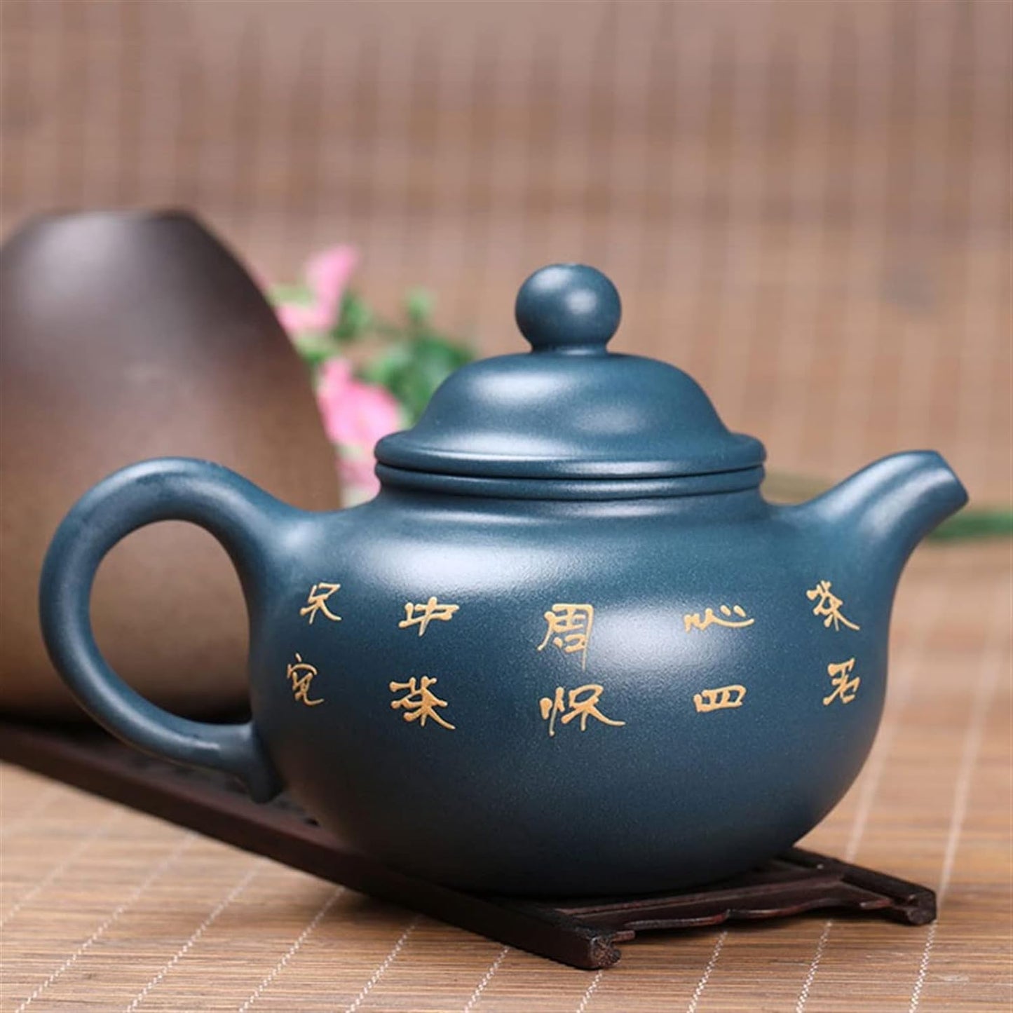 Teapot 250ML Handmade Mud Painted Zisha Teapot Delicate And Durable Tea Maker Suitable for Home Office Tea Room Tea Kettle