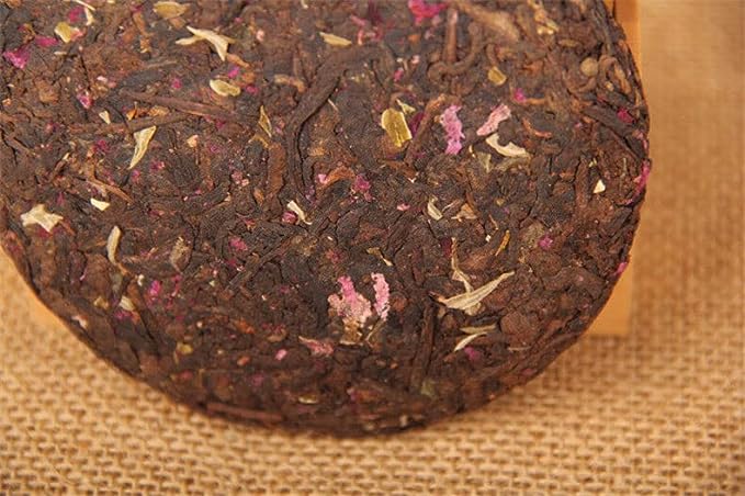 Pu-erh Tea Cake 100g Rose Flavor Beauty Cooked Puer Tea Green Food Black Tea