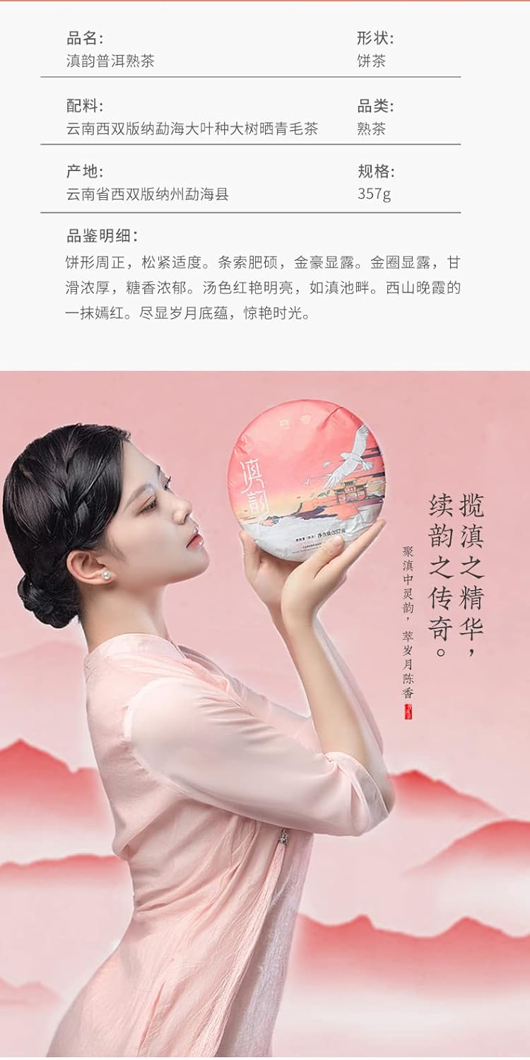 Pu-erh 普洱,大益 TAETEA,顛韵,2020y,357g,Ripe