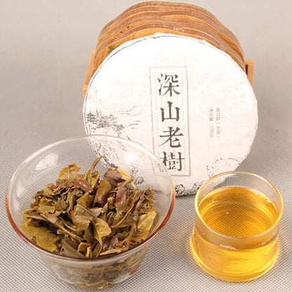 Shen Puer 100g Ancient Tree Yunnan Deep Mountain Old Tree Raw Puer Tea (100g)