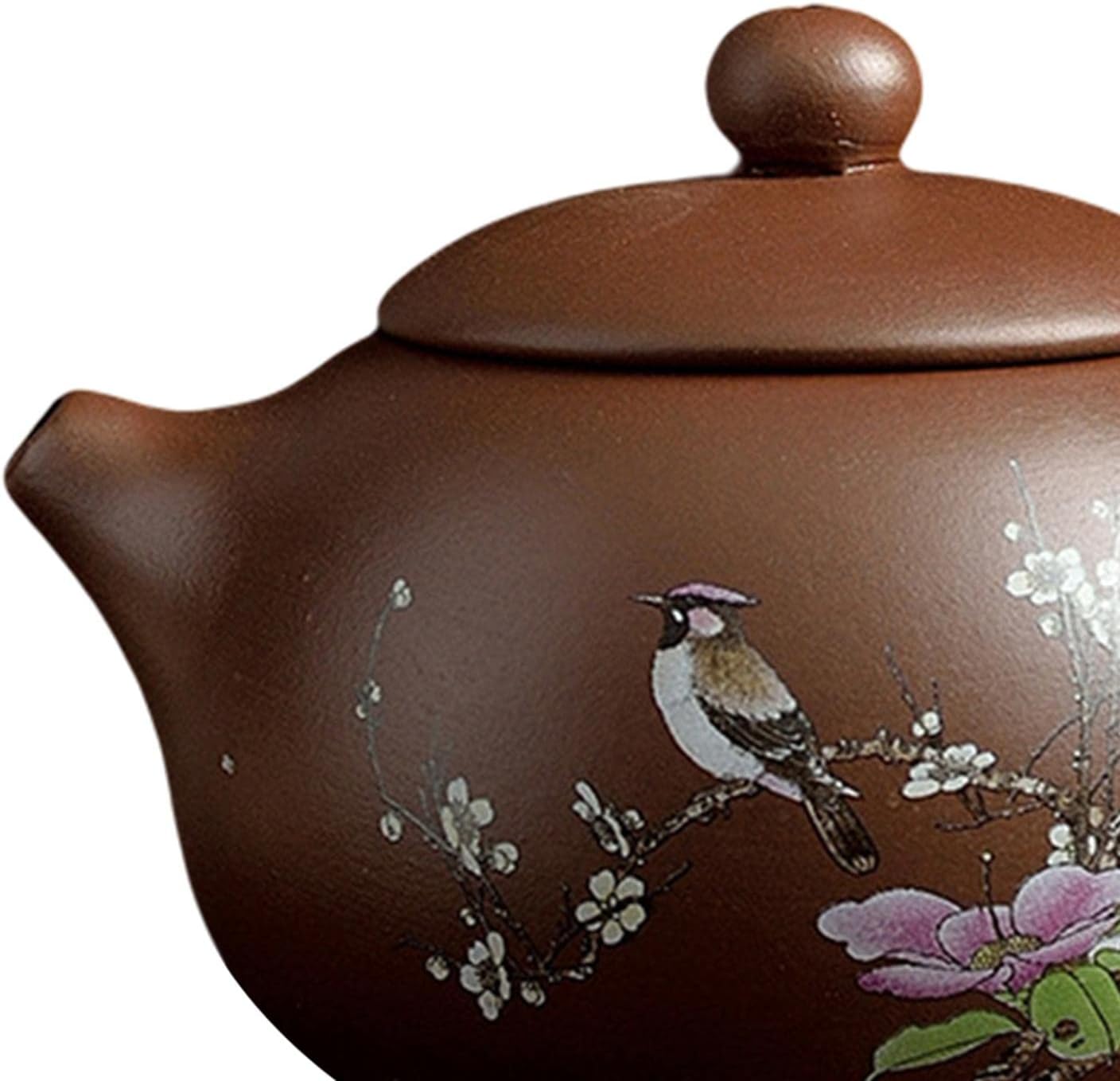 Bothyi Zisha Teapot Tea Kettle with Infuse Teaware Gift Kung Fu Teapot Chinese Tea Pots, 170ml Bird