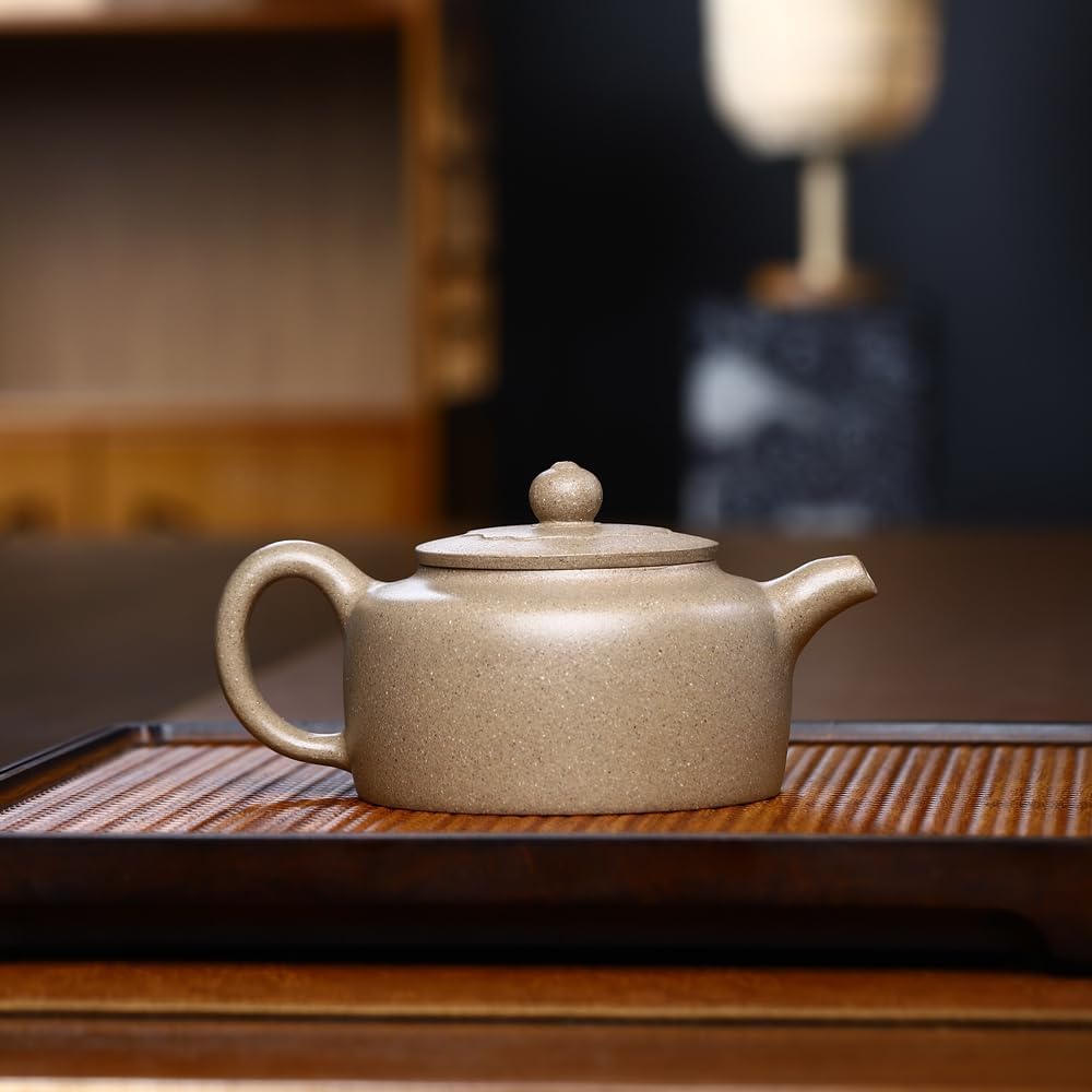 SILINE Zisha Tea Pot 7.4 Oz,Chinese Genuine Yixing Clay Teapot with Filter,Infuse BrewKung Fu Loose Leaf Tea Maker