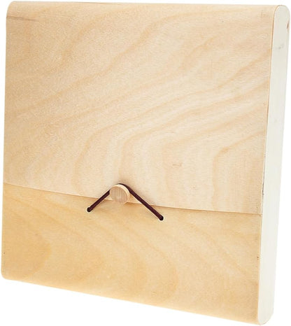 Hoement tea cake box tea leaf case compressed puerh tea display tea chest wooden Bible puerh tea cake holder tea bag case tabletop accessories Wooden Tea Storage Case universal Cake stand