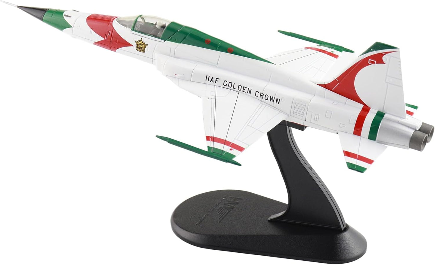 Hobby Master | 1:72 Scale Diecast Military Aircraft Replica | F-5E IIAF Golden Crown IIAF, 1970s (with Decals for No1. to No.8 Planes) | Model HA3397b