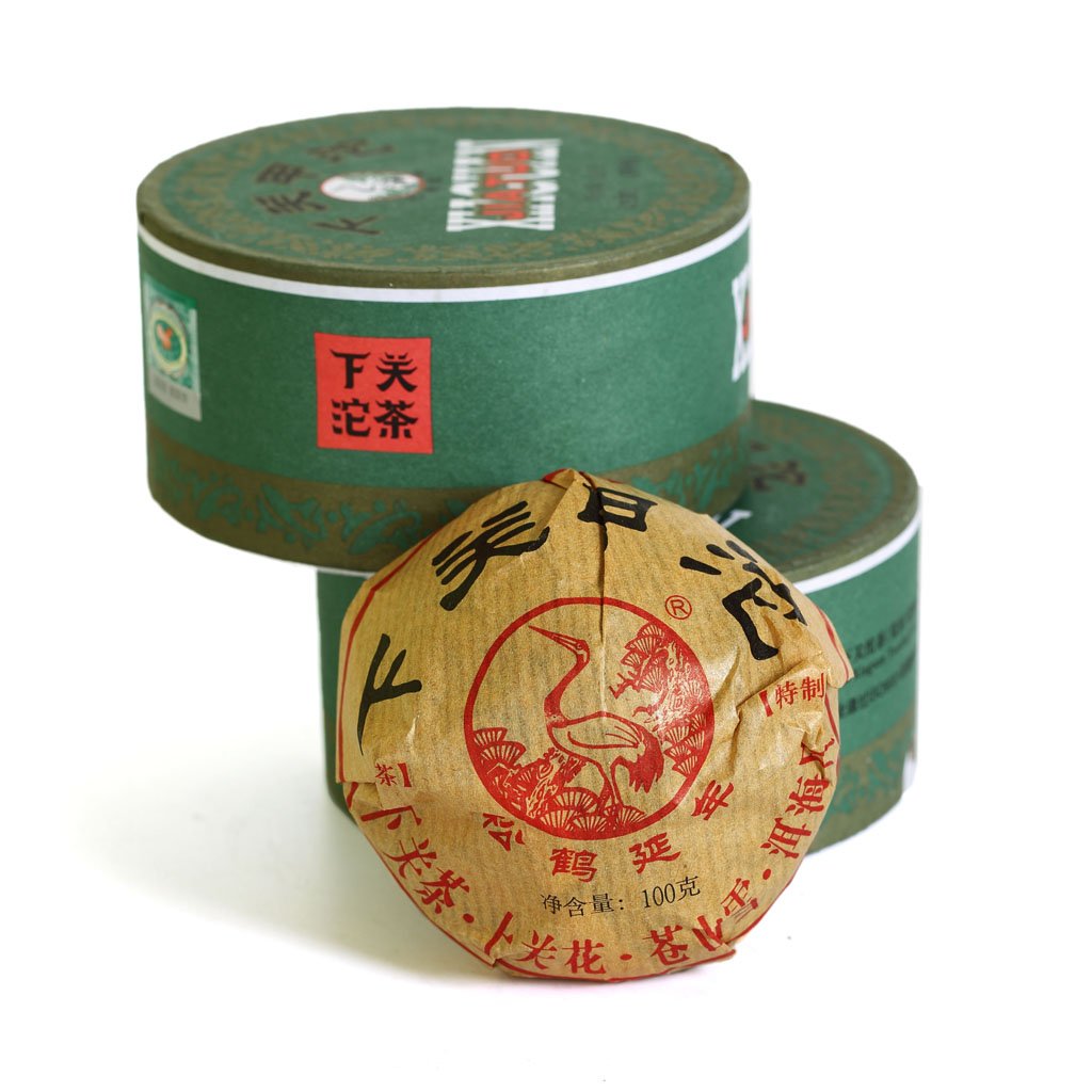 Puerh Tea Cake 100g / 3.52oz 2016 Year Raw Sheng Xiaguan Tuocha Tuocha Jiaji Puerh Tuocha - Yunnan Pu-erh Pu erh Puer Pu'er Chinese Tea Boxed