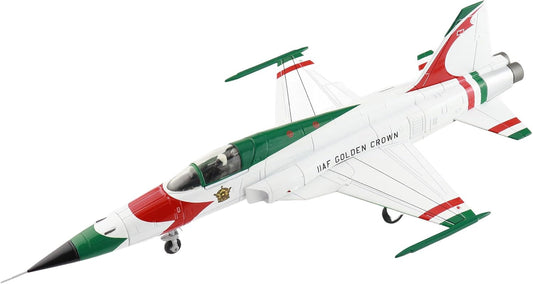 Hobby Master | 1:72 Scale Diecast Military Aircraft Replica | F-5E IIAF Golden Crown IIAF, 1970s (with Decals for No1. to No.8 Planes) | Model HA3397b