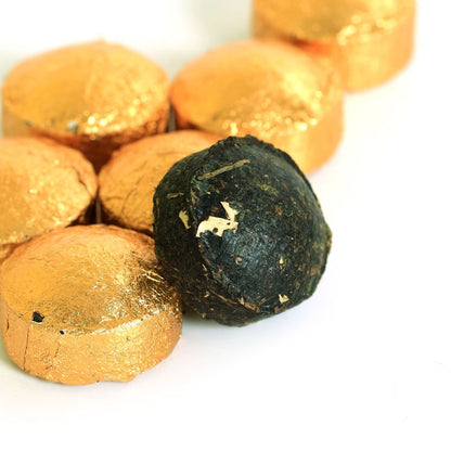 Puerh Tea Cake 80Pcs / 12.7oz 2015 Year Ripe Shu Sticky Glutinous Rice Flavor - Yunnan Pu-erh Pu erh Puer Pu'er Chinese Tea - Mini Tuocha