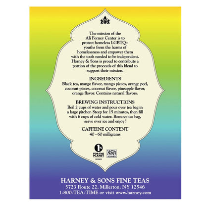 Harney & Sons Pride Punch Tropical Mango, 3ct box, makes 6 quarts Fresh-Brew Iced Tea