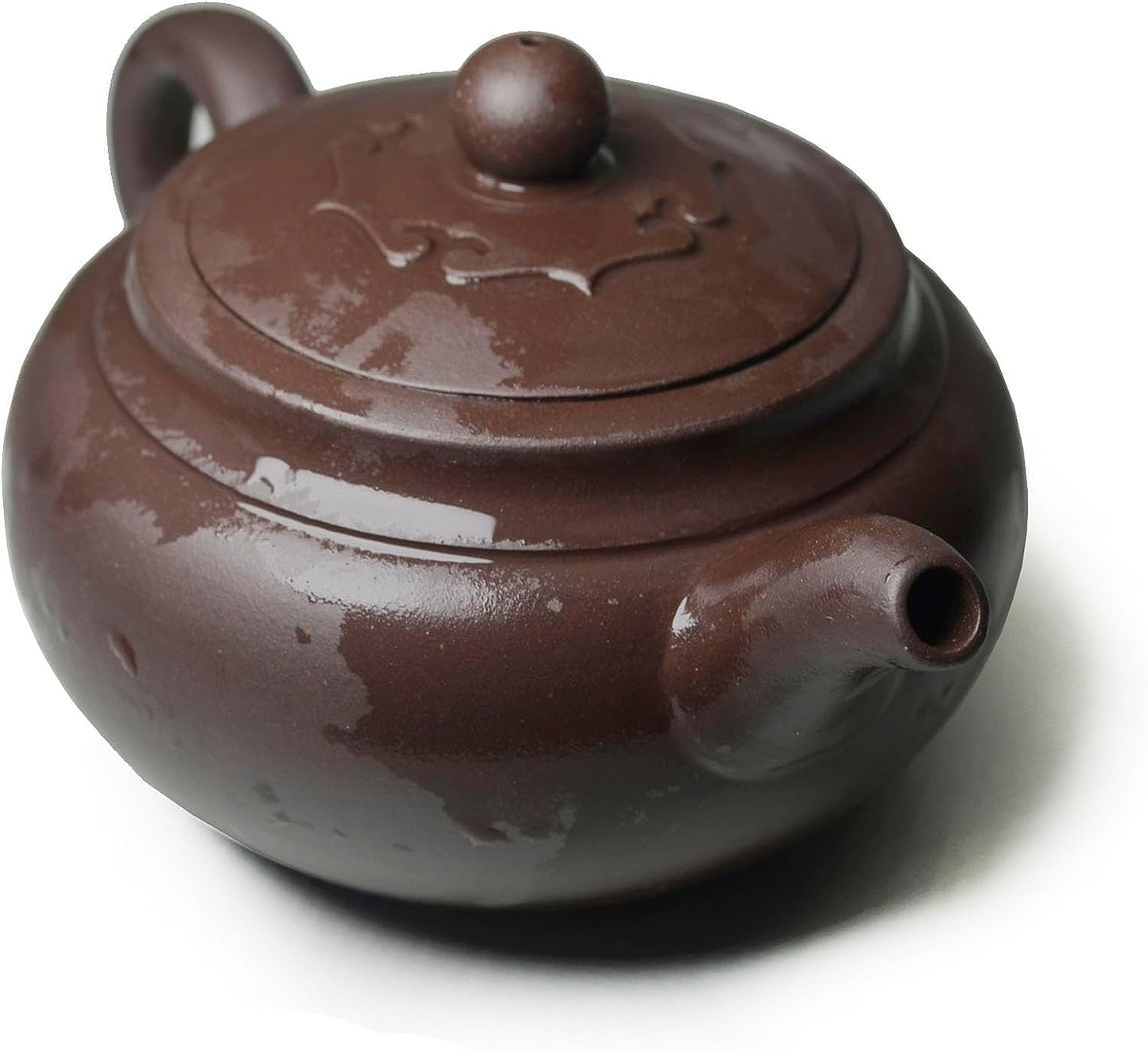 Teapot 10oz Chinese Yixing Clay Pots Infuser for Loose Tea Hand-carved