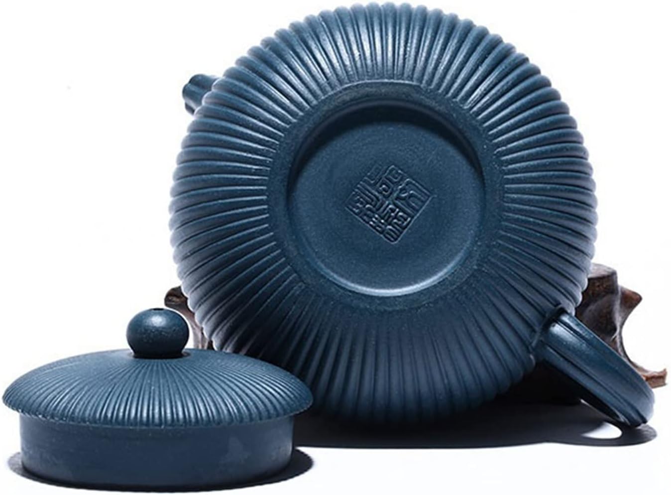 Teapot 250ML Small Zisha Teapot Handmade Striped Xishi Teapot with Filter Loose Leaf Teapot Gift Tea Set Tea Kettle
