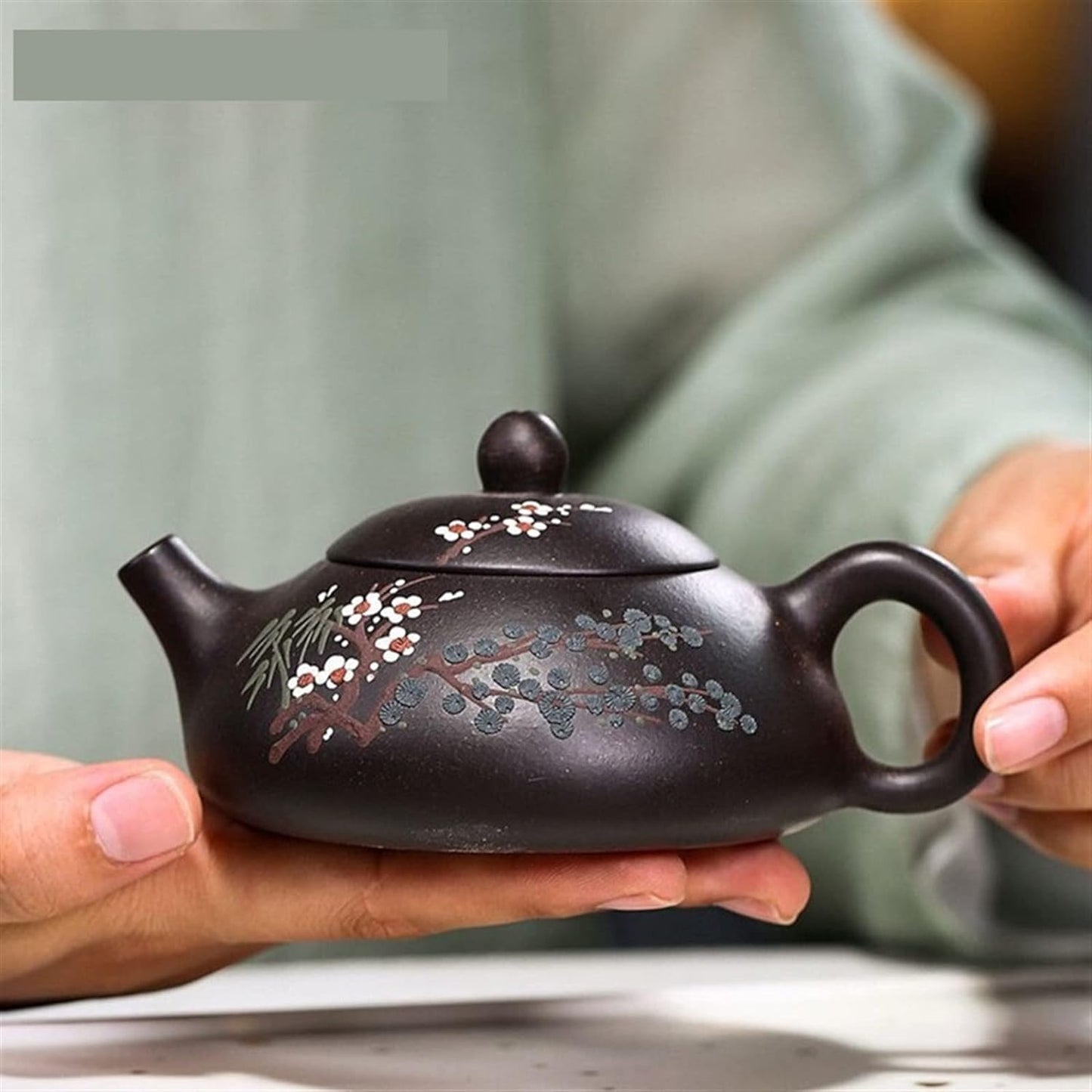 INEOUT Teapot Zisha Teapot Tea Ball Pot Handmade Raw Ore East Tea Set