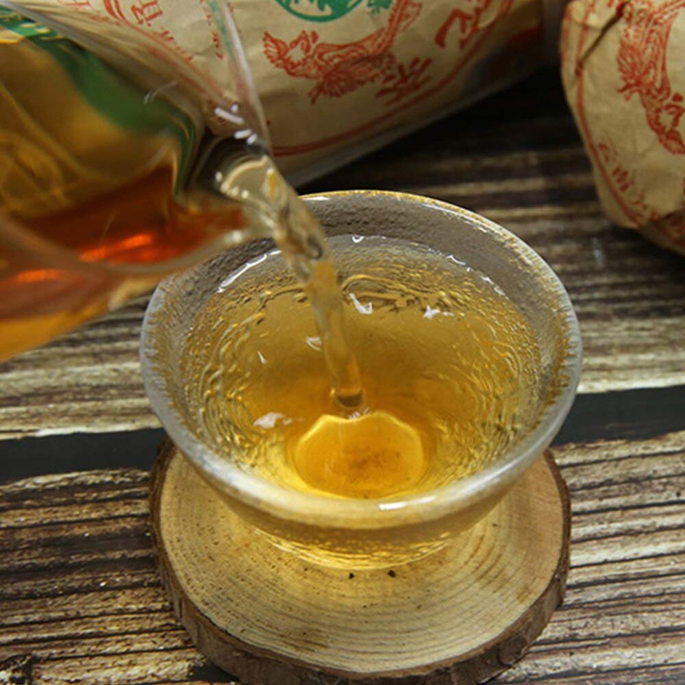 FullChea - 2007 Tulin 868 Raw Pu-erh - Pu Erh Tea Loose Leaf - Sheng Puerh Tuocha From Yunnan - Aid Digestion (10.58oz/ 300g)