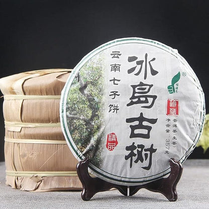 Health Care Yunnan Qizi Cake Tea Ancient Puer Tree In Iceland Raw Tea 357g