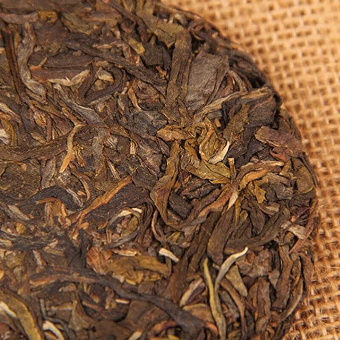 100g Mountain Rhyme Shen Puer Qizi Tea Cake Yunnan China Raw Pu-erh Tea (100g*5 pcs)