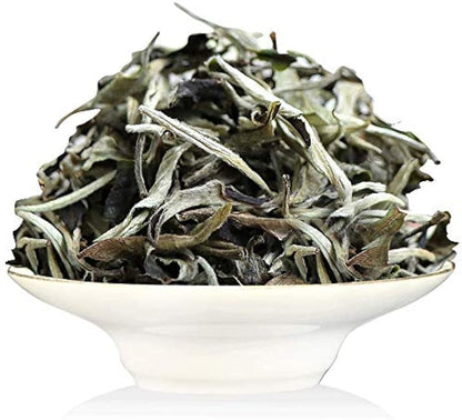 ONWILLTEA - 100g (3.5 Oz) Premium Yunnan Organic Moonlight White Tea Buds Puer Pu'er Puerh Tea Loose Leaf Raw Yue Guang Bai