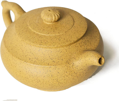 Chinese Zisha Teapot Yixing Clay Sesame Mud Tea Pot for Home Office (Pumpkin)